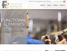 Tablet Screenshot of functionalelements.net